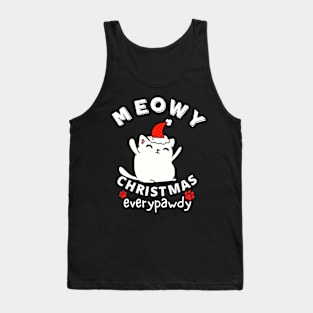 Meowy Christmas Everypawdy Tank Top